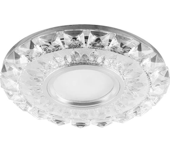 Встраиваемый потолочный светильник FERON с белой LED подсветкой CD3922 MR16 G5.3 прозрачный 41839