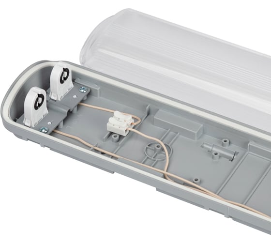 Светильник ЭРА SPP1030002120 IP65, под 2 светодиодные лампы T8 G13 LED, 2x1200, транзитный, 10шт в линию Б0061763
