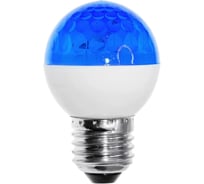 Светодиодная лампа-шар для украшения NEON-NIGHT диаметром строб e27 диам.50 синяя 411-123