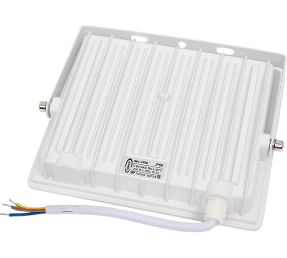 Светодиодный прожектор IONICH тм iflsled-dob- 70-865-w-ip65 в белом корпусе 1489