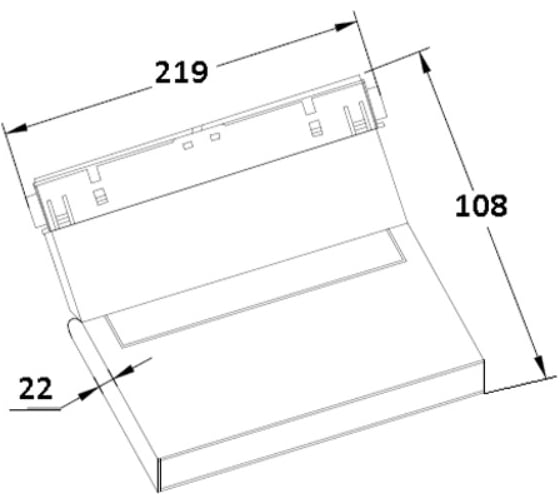 Трековый магнитный светильник Crystal lux space CLT 0.33 002 12W BL M3000K