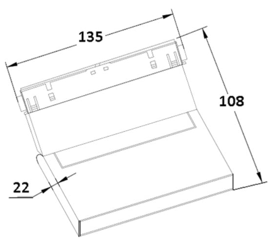Трековый магнитный светильник Crystal lux space CLT 0.33 002 6W BL M3000K