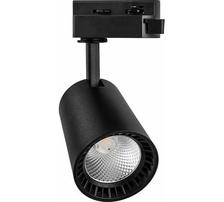 Трековый светодиодный светильник FERON на шинопровод 12W, 1080 Lm, 2700К, черный, AL100 32512
