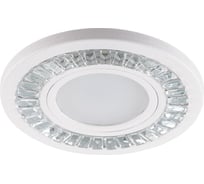 Потолочный светильник FERON с подсветкой 15LED 4000K, MR16 50W G5.3, прозрачный, белый, CD958 32656