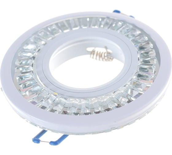 Потолочный светильник FERON с подсветкой 15LED 4000K, MR16 50W G5.3, прозрачный, белый, CD958 32656