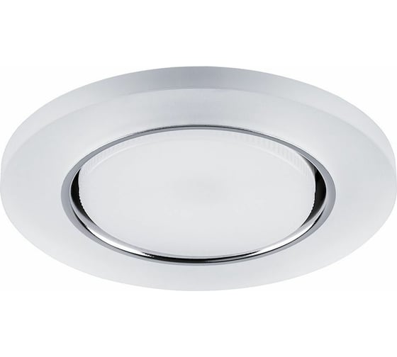 Встраиваемый светильник для натяжных потолков с белой LED подсветкой Feron CD5020 GX53, белый матовый, 32659