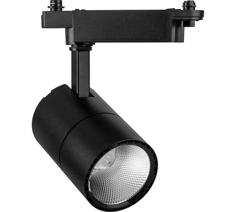 Трековый светодиодный светильник на однофазный шинопровод FERON 30W, 6400К, черный, AL103 32520