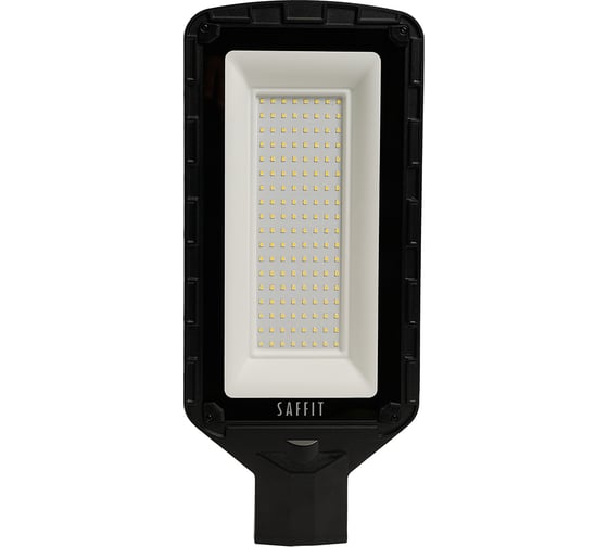 Светодиодный уличный консольный светильник SAFFIT ssl10-100 100w 5000k 230v, черный, 55234