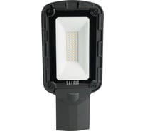 Светодиодный уличный консольный светильник SAFFIT ssl10-30 30w 5000k 230v, черный, 55232