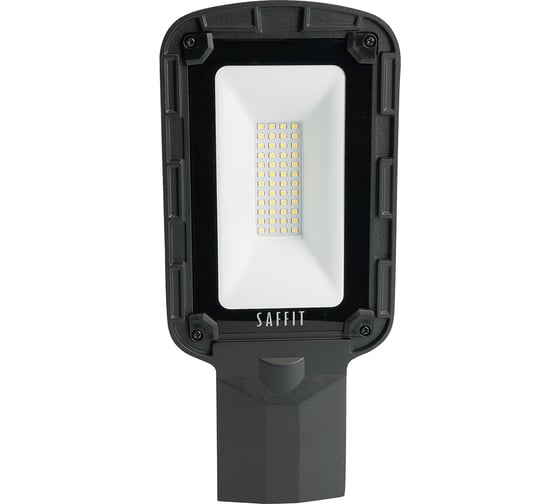 Светодиодный уличный консольный светильник SAFFIT ssl10-30 30w 5000k 230v, черный, 55232