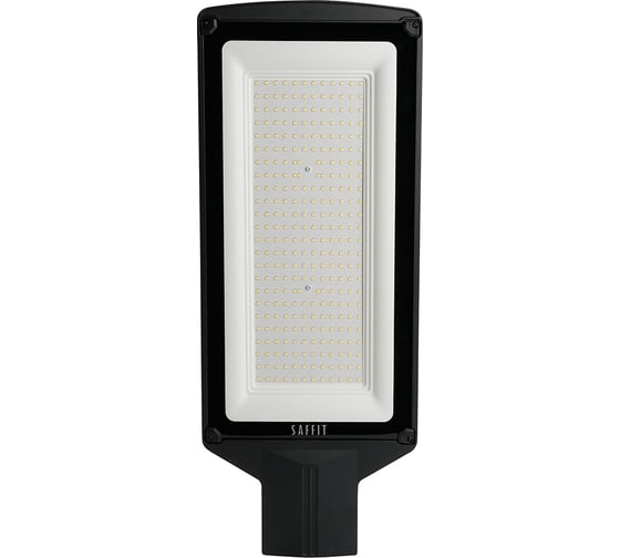 Светодиодный уличный консольный светильник SAFFIT ssl10-200 200w 5000k 230v, черный, 55236