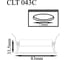 Встраиваемый светильник Crystal lux CLT 043C BL 2