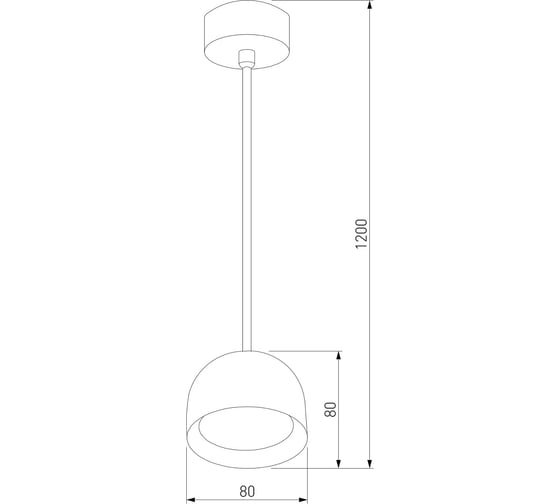 Подвесной светодиодный светильник Elektrostandard uno белый 50261 led a065699