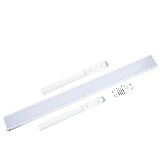 Светодиодный светильник Uniel Ulo-c50c 18w/3950к/l115 ip40 school white с регулируемым кронштейном (в/к). для школьной доски. белый свет (3950k). 2160лм. корпус белый. тм UL-00010966