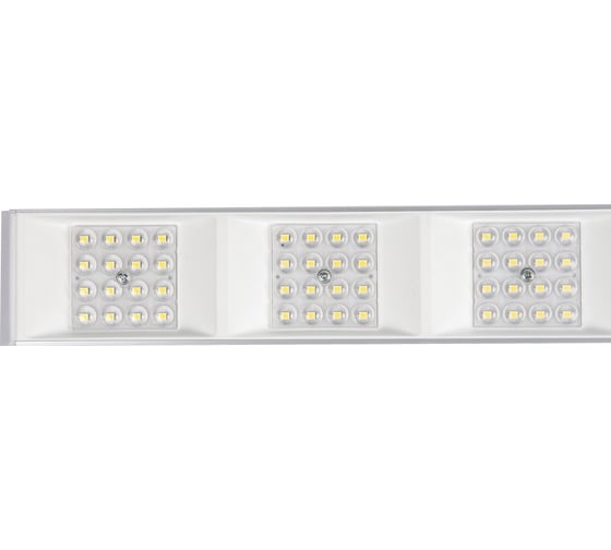 Светодиодный накладной светильник Uniel Ulo-el120b-100w/6500k/k silver linkable соединяемый. дневной свет (6500k). корпус серебристый. угол 60 градусов. тм UL-00010694