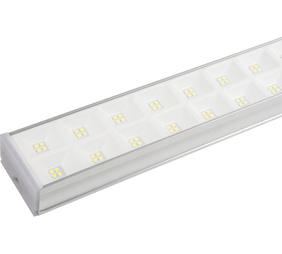 Светодиодный накладной светильник Uniel Ulo-fl120c-100w/4000k/k silver linkable соединяемый. белый свет (4000k). корпус серебристый. угол 120 градусов. тм UL-00010829