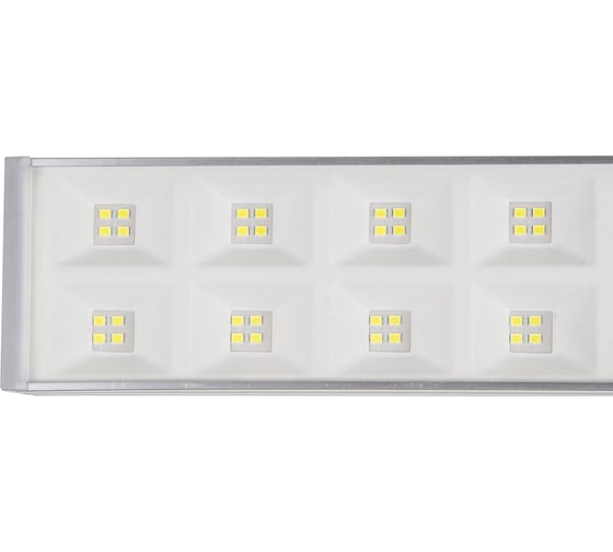 Светодиодный накладной светильник Uniel Ulo-fl120c-100w/6500k/k silver linkable соединяемый. дневной свет (6500k). корпус серебристый. угол 120 градусов. тм Uniel UL-00010830