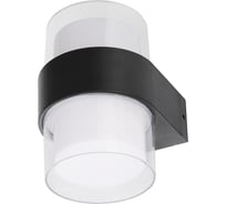 Светодиодный уличный накладной светильник Uniel Ulu-p22b-2x5w/4000k ip65 black архитектурный белый свет (4000k). корпус черный. tm UL-00010516