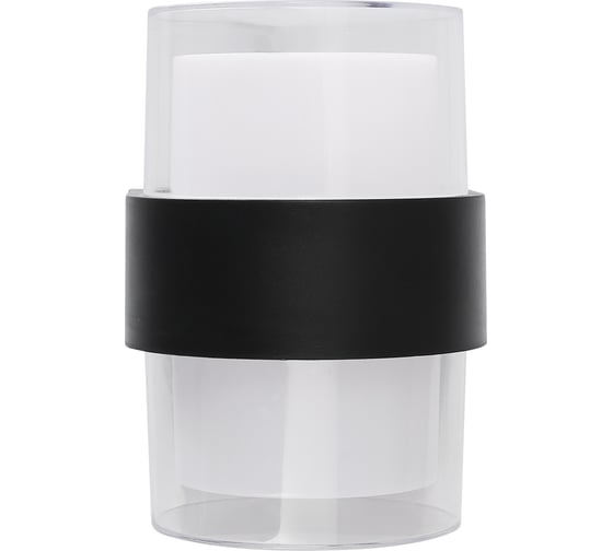 Светодиодный уличный накладной светильник Uniel Ulu-p22b-2x5w/4000k ip65 black архитектурный белый свет (4000k). корпус черный. tm UL-00010516