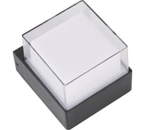 Светодиодный накладной уличный светильник Uniel Ulu-p25a-5w/4000k ip65 black архитектурный белый свет (4000k). корпус черный. tm UL-00010517