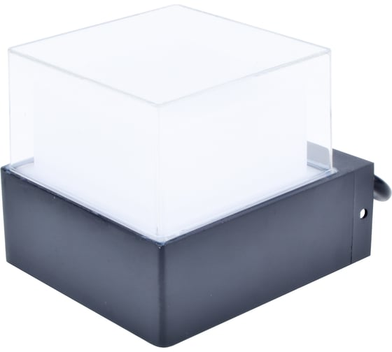 Светодиодный накладной уличный светильник Uniel Ulu-p25a-5w/4000k ip65 black архитектурный белый свет (4000k). корпус черный. tm UL-00010517