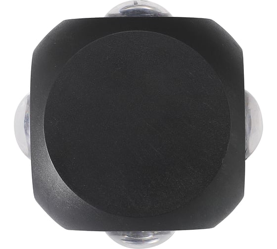 Светодиодный накладной уличный светильник Uniel Ulu-p30d-4w/4000k ip65 black архитектурный белый свет (4000k). корпус черный. tm UL-00010521
