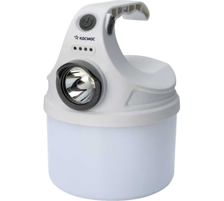Кемпинговый походный аккумуляторный фонарь КОСМОС 10Вт+2Вт/Li-ion 18650 800mAh/индикатор/USB-шнур KOC614Lit