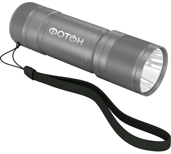 Светодиодный фонарь ФОТОН MS-1000 1W, 3хLR03 в комплекте, серый 23439
