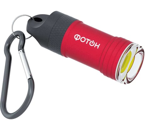 Светодиодный фонарь-брелок ФОТОН K-100 4хLR44 в комплекте, красный 23455