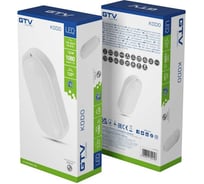 Светильник GTV LED KODO, 12Вт, овальный, белый LD-KD12WOV-NB