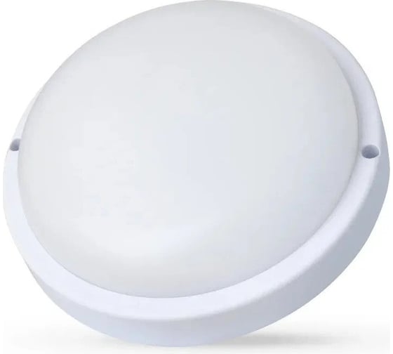 Влагозащищённый LED-светильник Ultraflash LBF-0603, 15 Вт, IP54, 220В, круг 14208