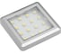 Точечный накладной светодиодный светильник GTV Estella, квадрат, 12V, 1, 2W, 16 диодов, теплый свет, алюминий LD-ES21CB-53N 1