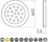 Точечный накладной светодиодный светильник GTV Lumino 1,5W, 12V, алюминий, холодный белый LD-LU16ZB-53 2
