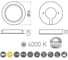 Точечный накладной/встраиваемый светодиодный светильник GTV Vasco 12V, 1.7W 24 диода, алюминий, нейтральный LD-VA24NE-53 2