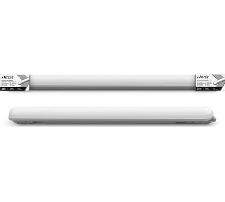 Светодиодный герметичный транзитный светильник Neox дсп-159т 36вт 6500к 125лм/вт 4500лм 1200x64x60мм ip65 4690612048345