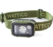 Налобный фонарь WATTICO на батарейках, синий, зеленый, красный свет Hunter 00-00000079