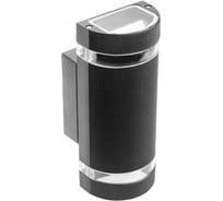 Двунаправленный фасадный светильник GTV SILVA, 2хGU10, IP54, чёрный LD-SILVAGU10D-20