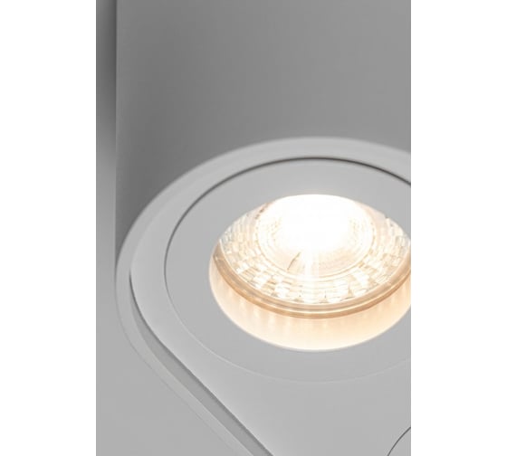 Потолочный светильник GTV senso duo, алюминий, 83x165x110, ip20, max 50w, круглый, белый OS-SEND5083OKB-10