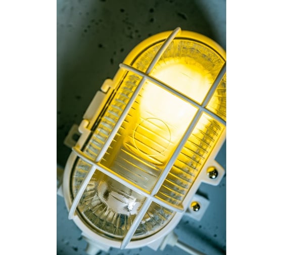 Накладной светильник GTV с защитной решеткой SANGUESA KAY, max.40W, E27, AC220-240V,, IP44, белый корпус, OS-KAY060-00