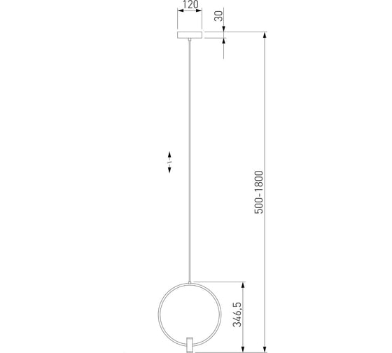 Подвесной светильник Eurosvet 50257/1 led черный a065624
