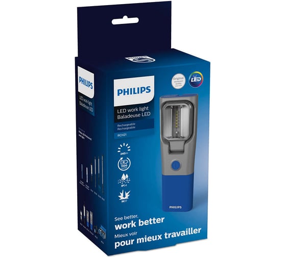 Фонарь PHILIPS P- BLACK/BLUE 6LED 6000К LPL33X1