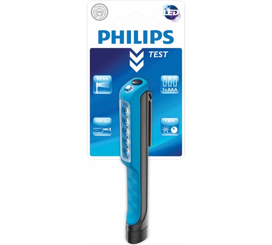 Фонарь PHILIPS P-LPL18 PENLIGHT ручка BLACK/BLUE 6 LED LPL18B1