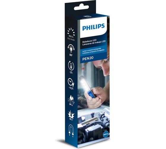 Фонарь PHILIPS P- PENLIGHT ручка BLACK/BLUE 4LED LPL42X1