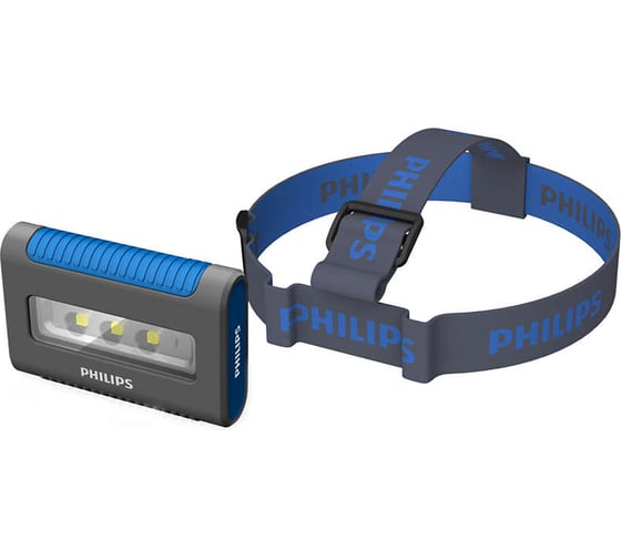 Фонарь PHILIPS P- головной BLACK/BLUE 3LED 6000К LPL38X1