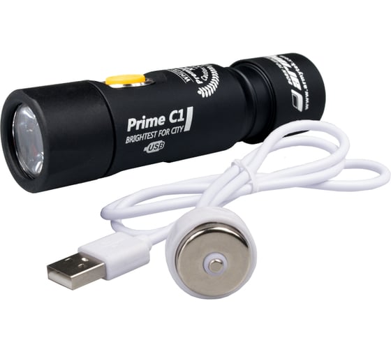 Фонарь Armytek Prime C1 Magnet USB XP-L Теплый F05601SW 1