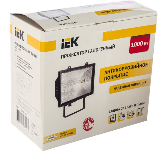 Светильник IEK ИО-1000w симметр.чер.IP54 LPI01-1-1000-K02