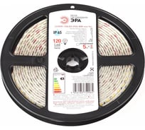 Светодиодная лента ЭРА LS2835-120LED-IP65-WW-eco-5m Б0035600 15981086