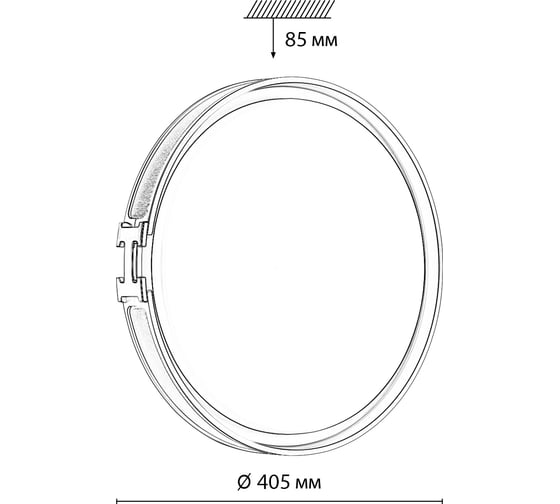 Настенно-потолочный светильник СОНЕКС FAVEMO LED 48W GREY 7654/DL
