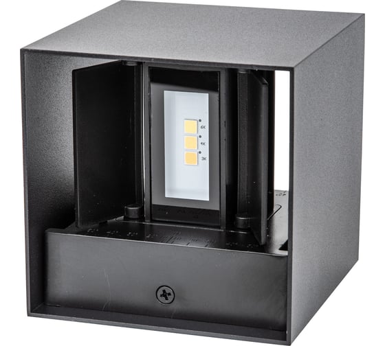 Уличный светильник Uniel ULU-S55B-2x3W/3000K+4000K+6000K IP65 BLACK UL-00010853