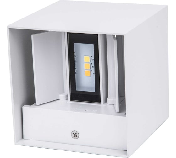 Уличный светильник Uniel ULU-S55B-2x3W/3000K+4000K+6000K IP65 WHITE UL-00010854